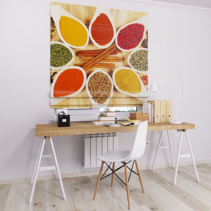 Римська штора з ланцюжковим карнизом спеції