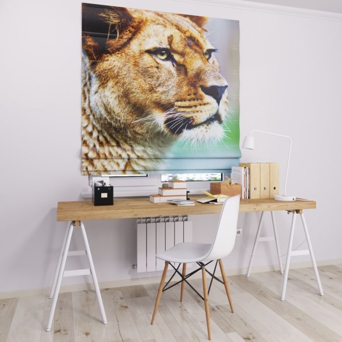 Римська штора з фотодруком тигриця