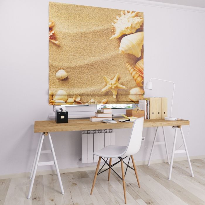 Римська штора з фотодруком морська зірка