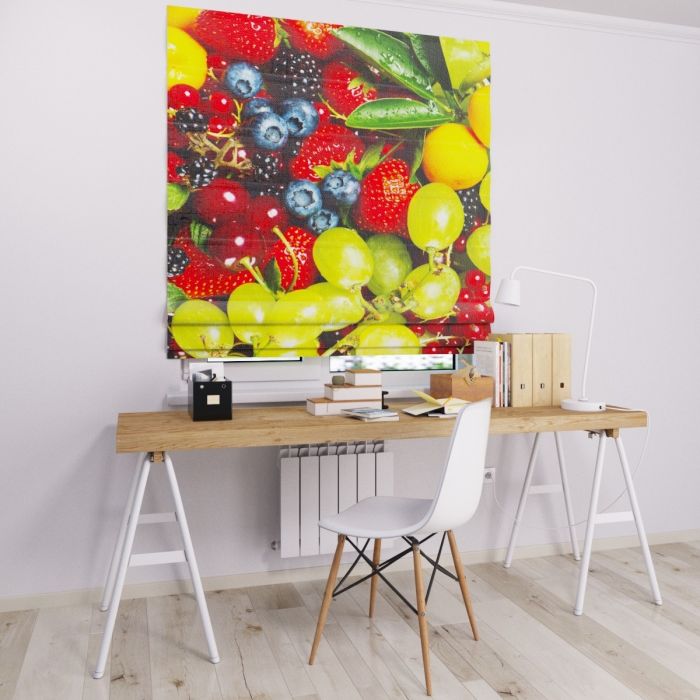 Римська штора з фотодруком фрукти