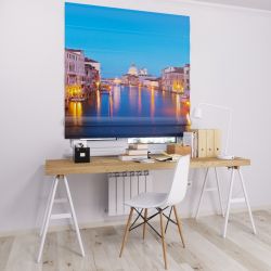 Римська штора з фотодруком річка у місті