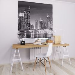 Римська штора DECOLIV ночной город в темном цвете