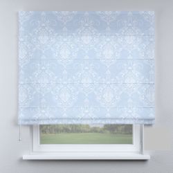 Римська штора з фотодруком візерунки блакитні