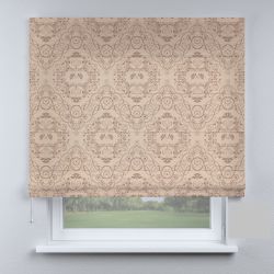 Римська штора з ланцюжковим карнизом візерунки з вензелями