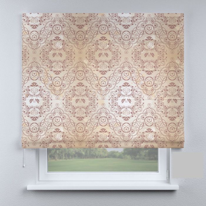 Римська штора з фотодруком вензеля з полосками