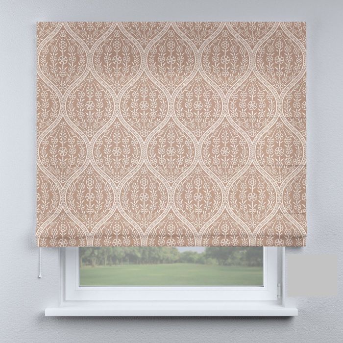 Римська штора з фотодруком хвилі коричневі