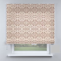 Римська штора з ланцюжковим карнизом візерунки бежеві