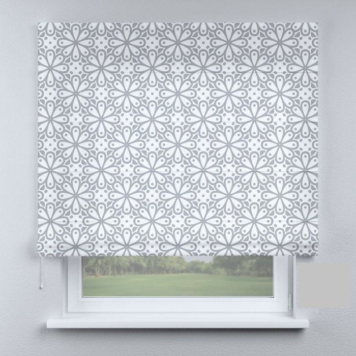 Римська штора DECOLIV цветки с точками