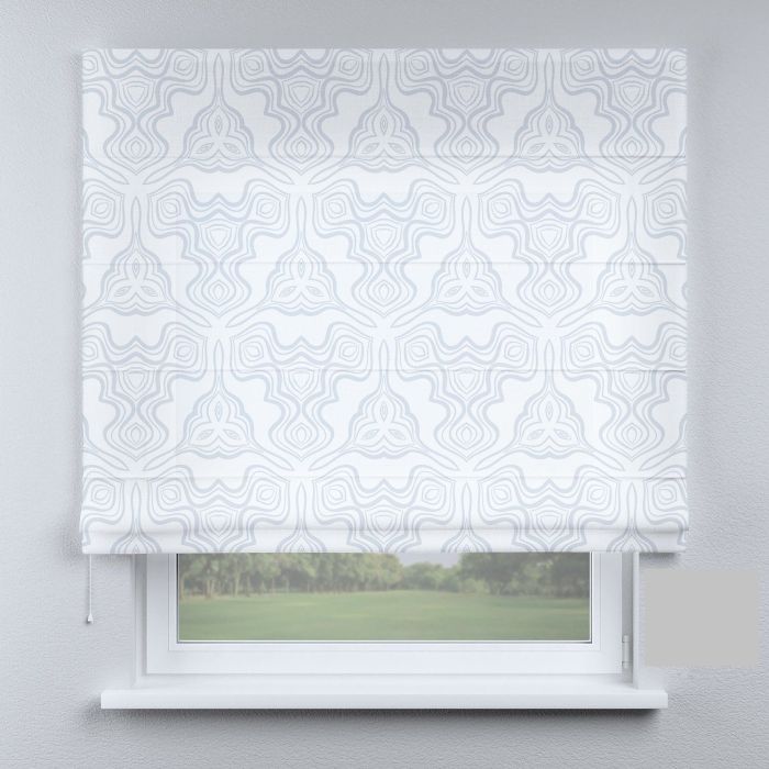 Римська штора з фотодруком трикутники блакитні