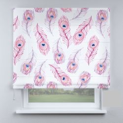 Римська штора з ланцюжковим карнизом перо павича