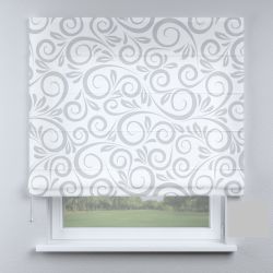 Римська штора DECOLIV крюк с вензелями серыми