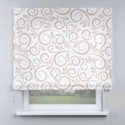 Римська штора з фотодруком гачок коричневий