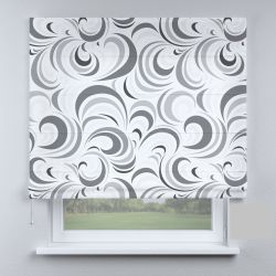 Римська штора з ланцюжковим карнизом вензеля великі