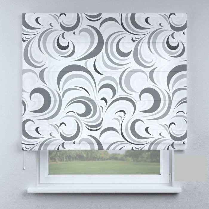 Римська штора з ланцюжковим карнизом вензеля великі