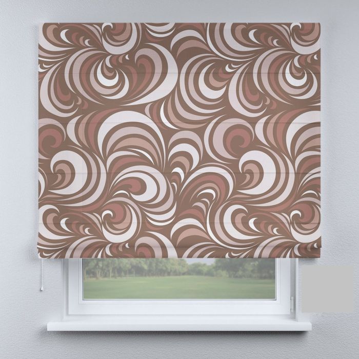 Римська штора DECOLIV вензеля большие коричневые