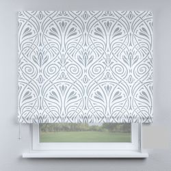 Римська штора з ланцюжковим карнизом трапеції світло-сірі