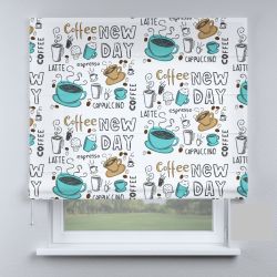 Римська штора з фотодруком чашка кави