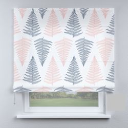Римська штора з фотодруком листя різнокольорові