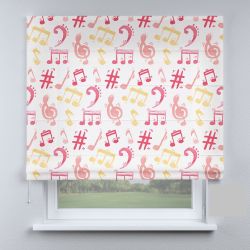 Римська штора з ланцюжковим карнизом музичні різнокольорові