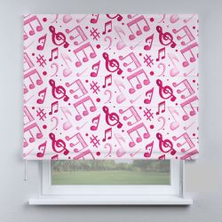 Римська штора DECOLIV музыкальные розовые