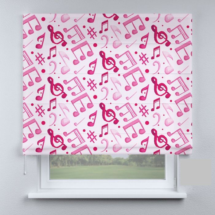 Римська штора DECOLIV музыкальные розовые