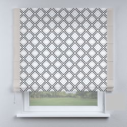 Римська штора з ланцюжковим карнизом ромби з кантами