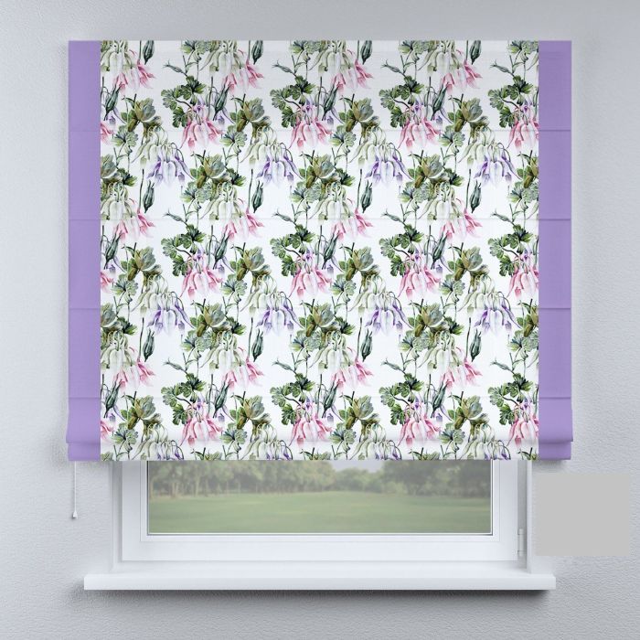 Римська штора DECOLIV канты фиолетовые