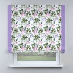 Римська штора з фотодруком канти фіолетові