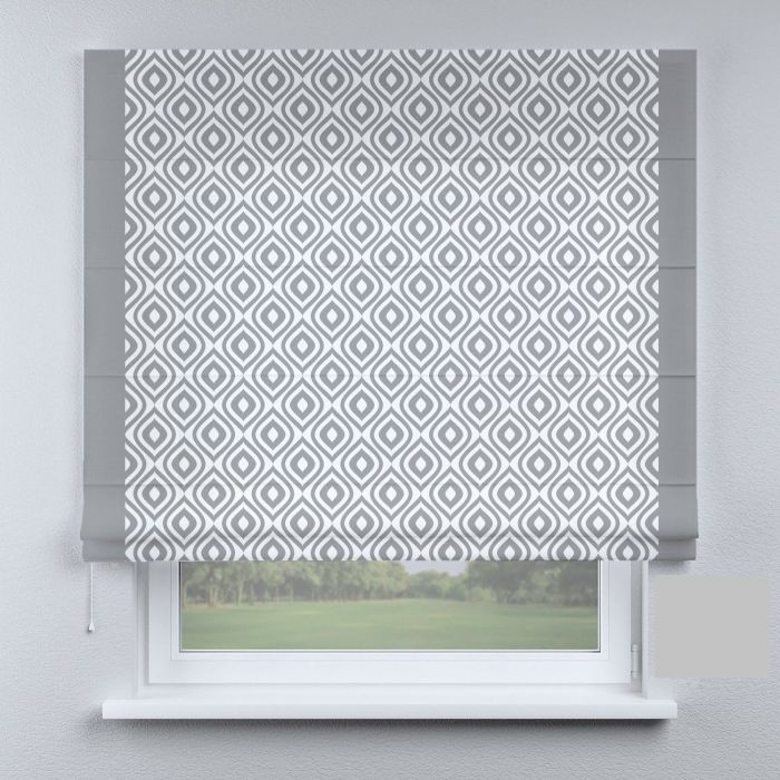 Римська штора DECOLIV канты серые