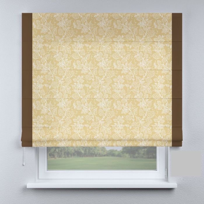 Римська штора DECOLIV канты темно-коричневые