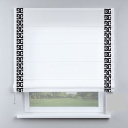 Римська штора DECOLIV белые с кантами