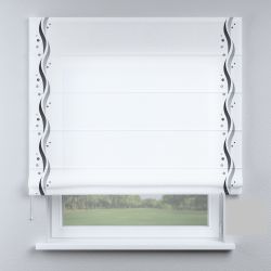 Римська штора з фотодруком білі з крапками