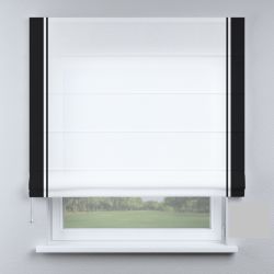 Римська штора DECOLIV белые с черными полосками