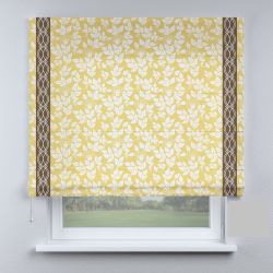 Римська штора з ланцюжковим карнизом листя з кантами