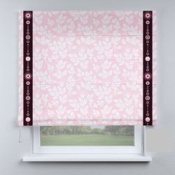 Римська штора з фотодруком рожеві з кантами