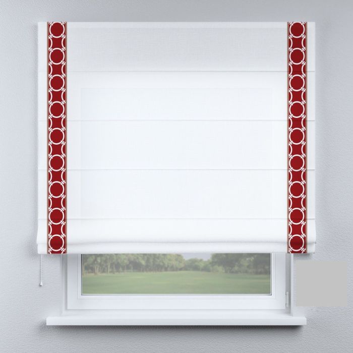 Римська штора DECOLIV белые с кольцами