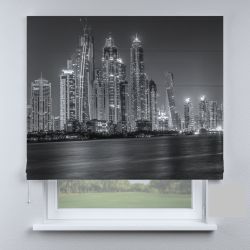 Римська штора DECOLIV башни черно-белые