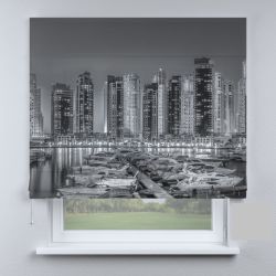 Римська штора DECOLIV лодки черно-белые