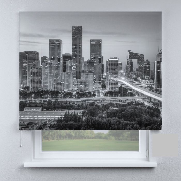 Римська штора DECOLIV небоскребы черно-белые