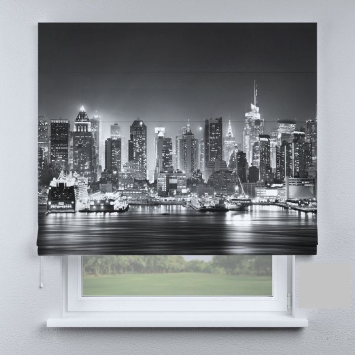 Римська штора з фотодруком набережна чорно-біла