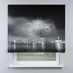 Римська штора DECOLIV салют черно-белый