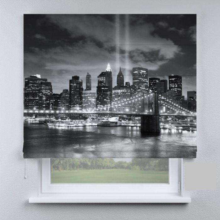 Римська штора DECOLIV ночной міст в черно-белых тонах