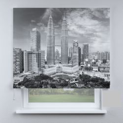 Римська штора DECOLIV башни в черно-белом