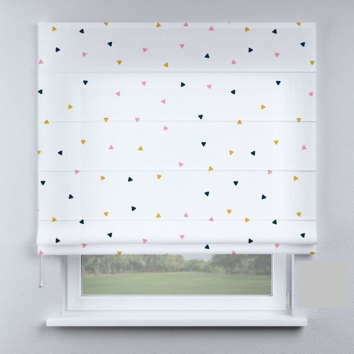 Римська штора з ланцюжковим карнизом трикутники маленькі
