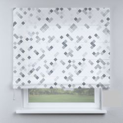 Римська штора з фотодруком фігурки сірі