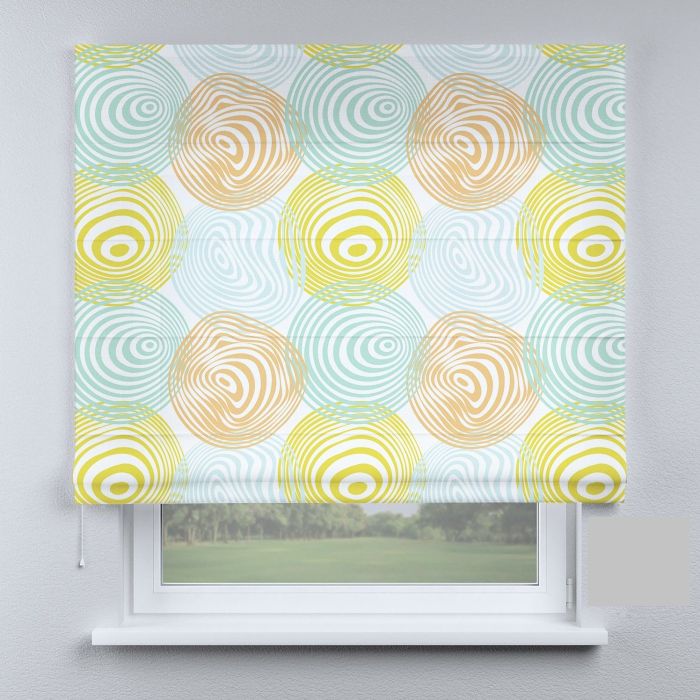 Римська штора DECOLIV круги салатовые