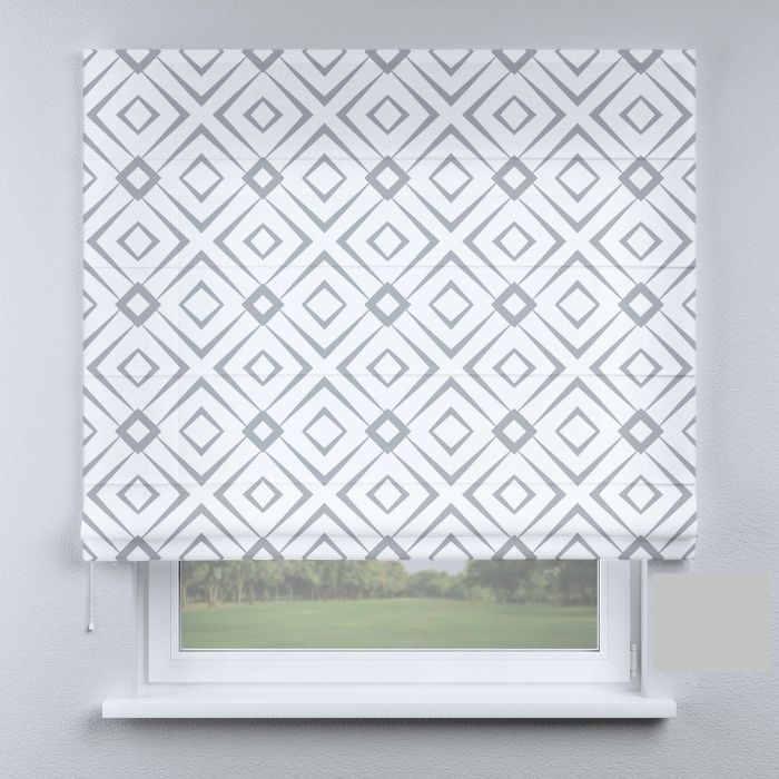 Римська штора DECOLIV ромбы серые маленькие