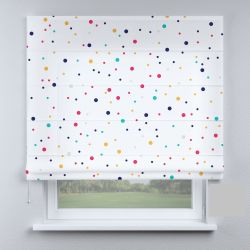 Римська штора з фотодруком крапки різнокольорові