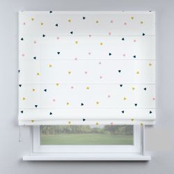Римська штора DECOLIV маленькие треугольники  цветные
