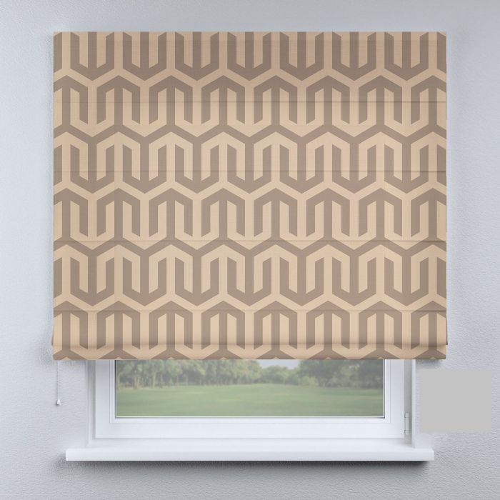 Римська штора DECOLIV абстракции темно-коричневые